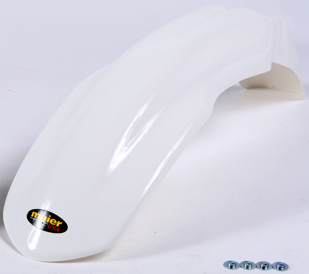 Front Fender - White - For 03-12 Honda CRF150F CRF230F - Click Image to Close