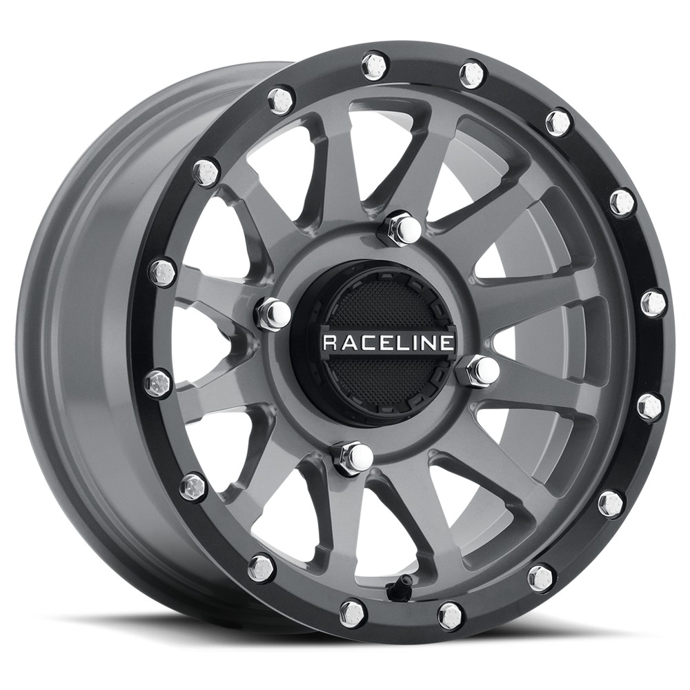 Trophy Wheel 4/156 14X7 5+2 +10MM Black/Grey - Click Image to Close