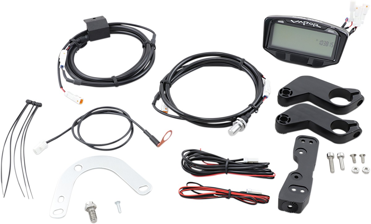 Vapor Speedometer Computer Kit w/Tach & Temp - Air Cooled w/ Standard Forks - 12MM CHT - Click Image to Close