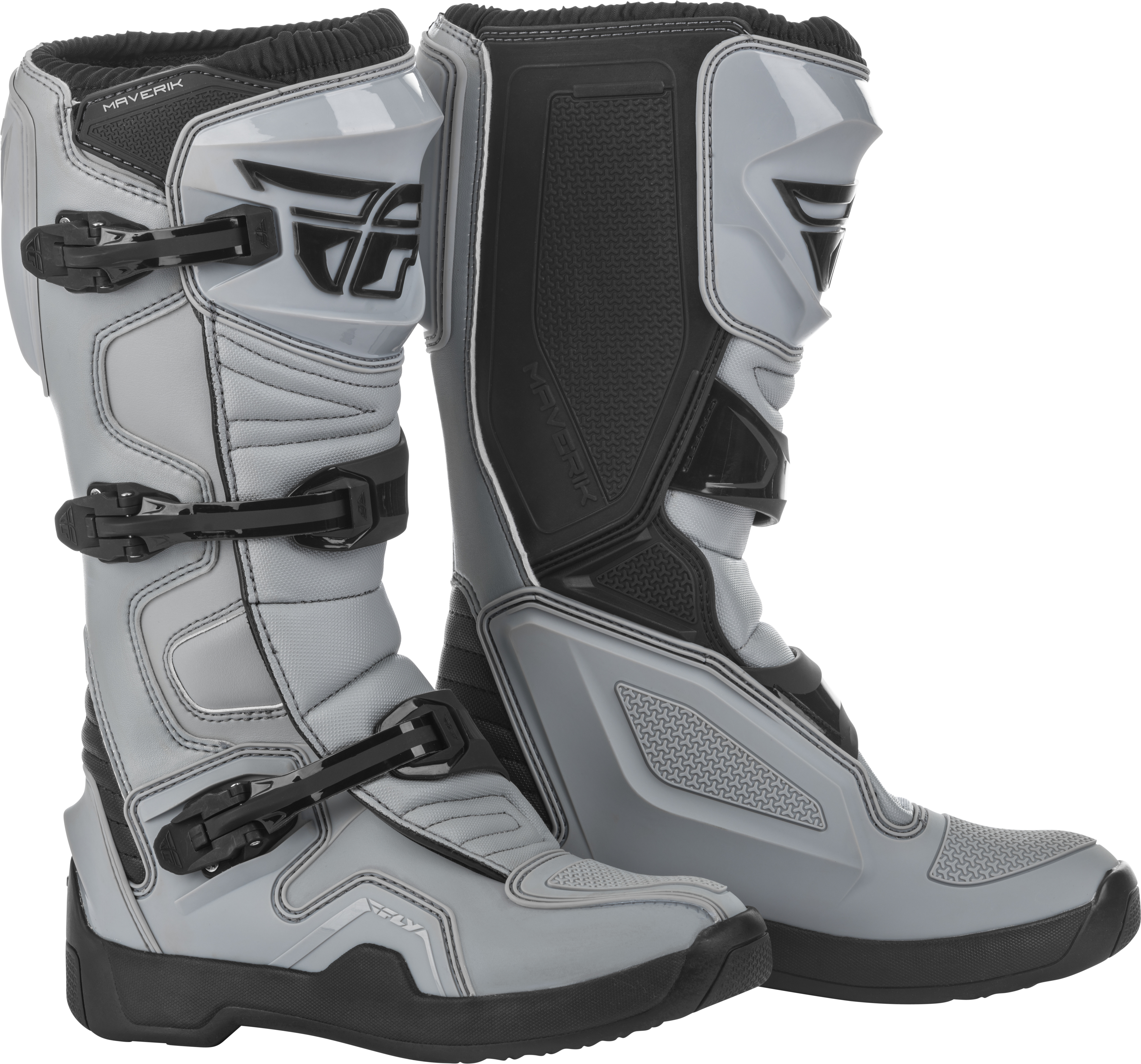 Maverik Boots Grey/Black Size 7 - Click Image to Close