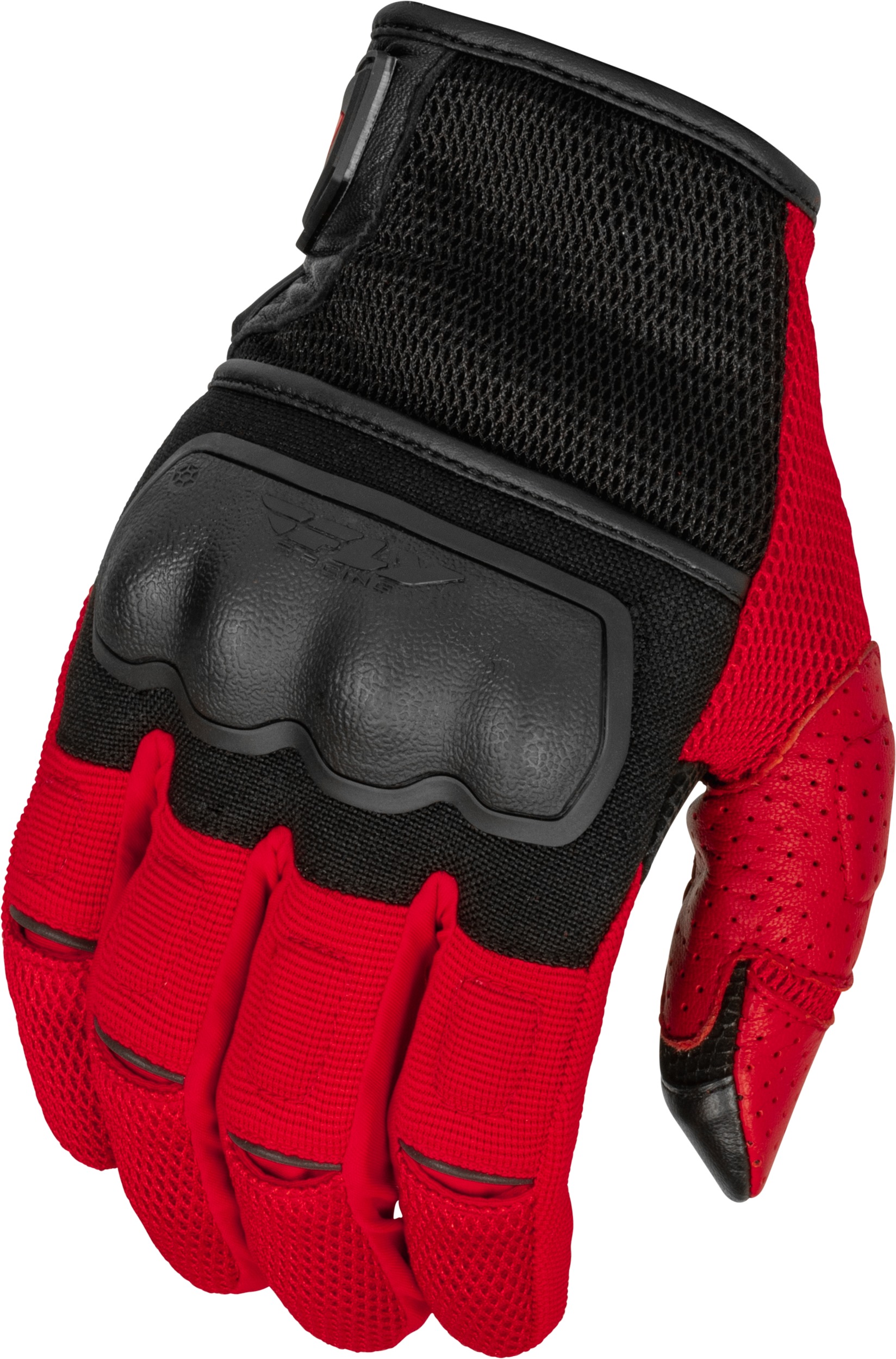 Fly Racing Coolpro Force Gloves Black/Red 2X-Large - Breathable gloves with hard knuckle protection, 2X-Large - Click Image to Close