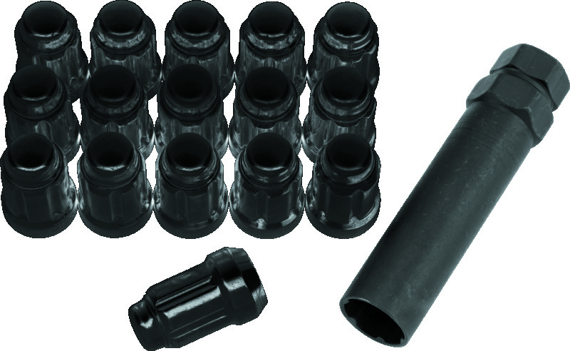 QuadBoss Spline Lug Nuts 12x1.5 - Black - Spline Lug Nuts 12x1.5mm - Black - Click Image to Close