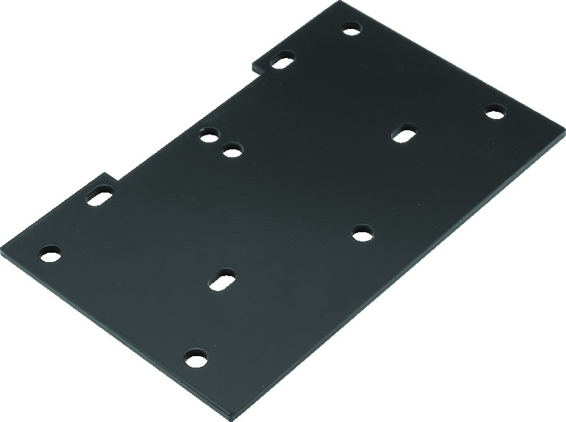 QuadBoss UTV Winch Mount Black Fits 16-22 Polaris General 1000 - Click Image to Close