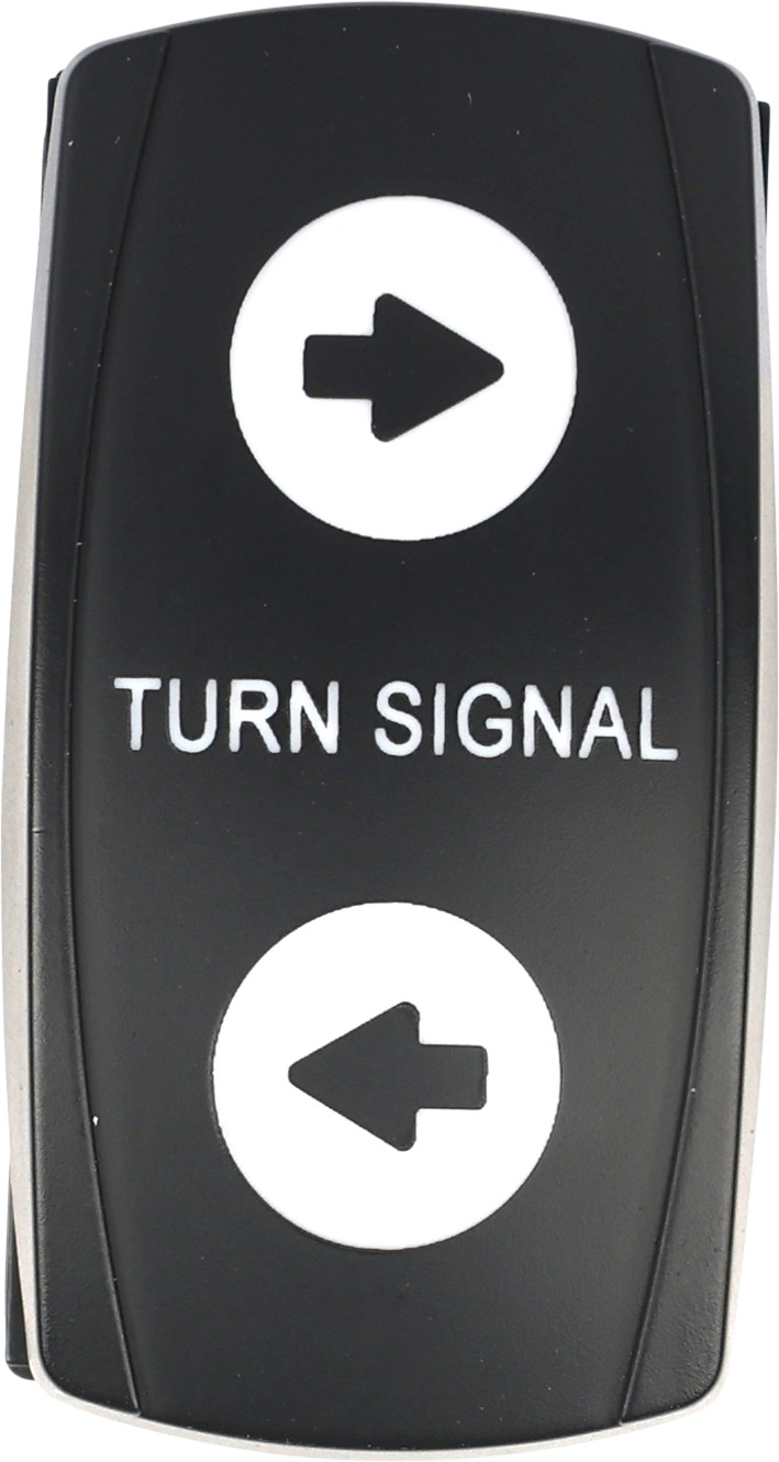 Open Trail Pro Turn Signal LED Backlit Rocker Switch Universal - Universal LED turn signal rocker switch, backlit - Click Image to Close