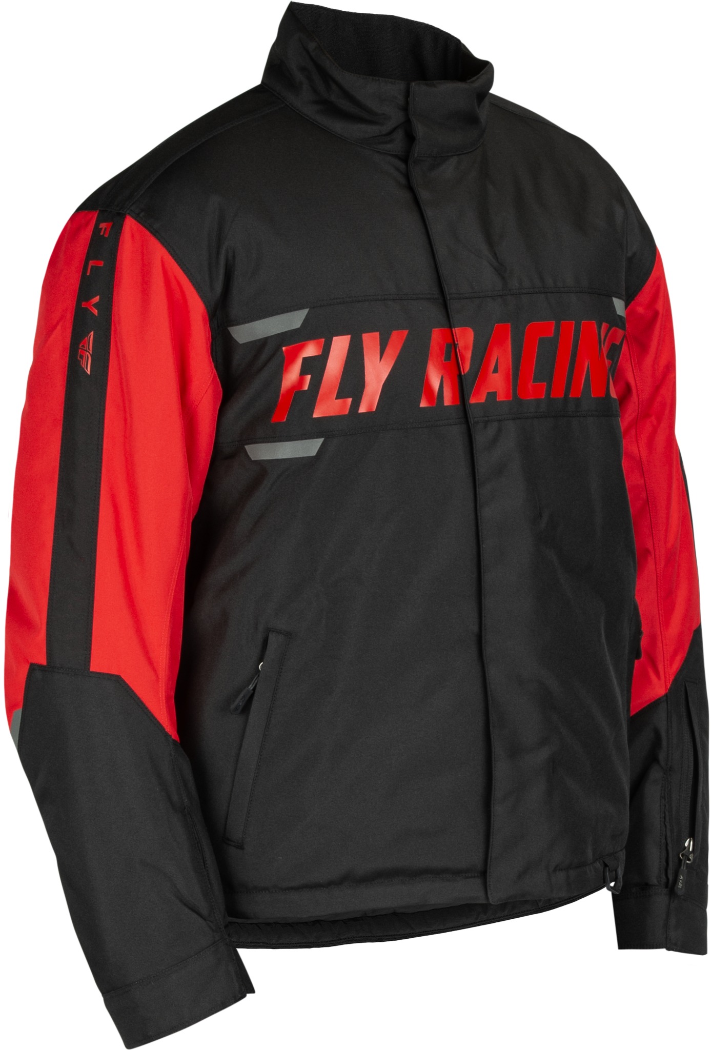 Fly Racing Outpost Jacket Black/Red 2X-Large Snow - Weatherproof snow jacket, 2X-Large, Black/Red - Click Image to Close