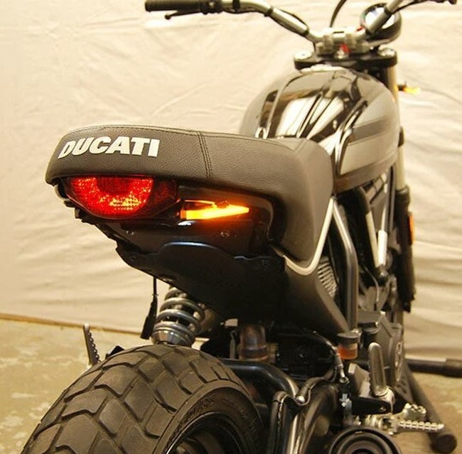New Rage Cycles Fender Eliminator Kit Black Fits 15-24 Ducati Scrambler Sixty2 - Click Image to Close