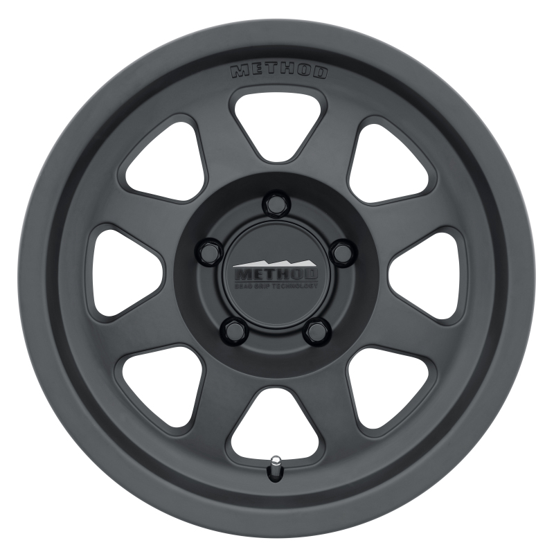 MR701 16x8 0mm Offset 5x120 72.6mm CB Matte Black Wheel - Click Image to Close
