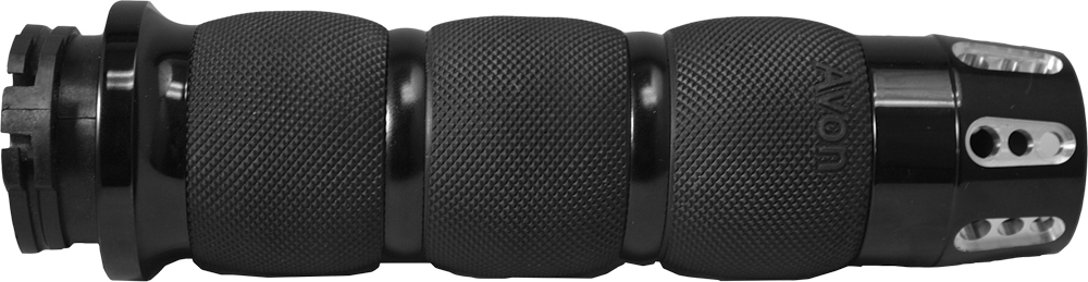 Air Cushion Grips Gatlin - Black - For 84-20 Harley-Davidson - Click Image to Close