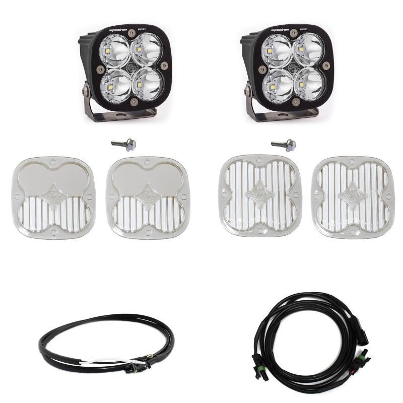 Baja Designs A-Pillar Light Kit Squadron Pro Spot w/Upfitter Fits 2021+ Bronco - Click Image to Close