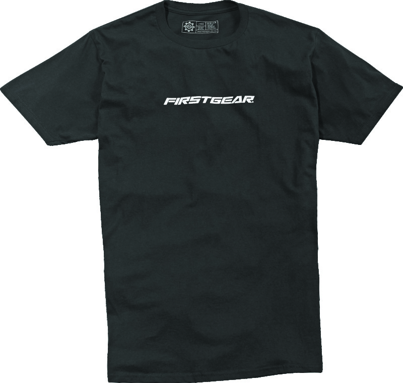 First Gear Corp Tee Black Cotton T-Shirt 2XL - Click Image to Close