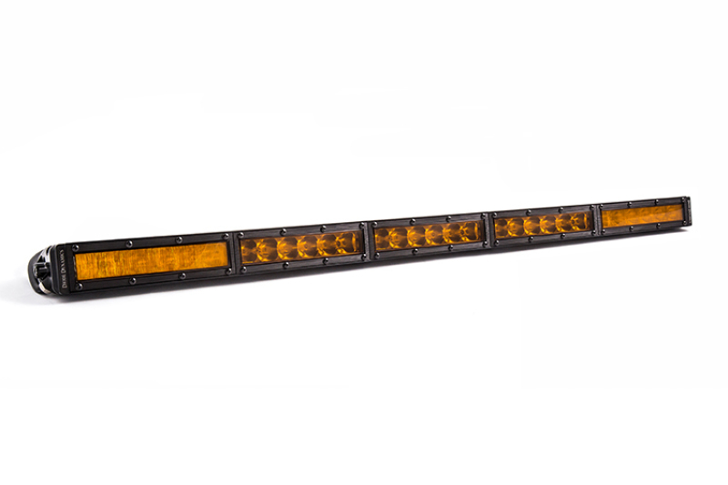 30 In LED Light Bar Single Row Straight Amber Combo - Diode Dynamics - Click Image to Close