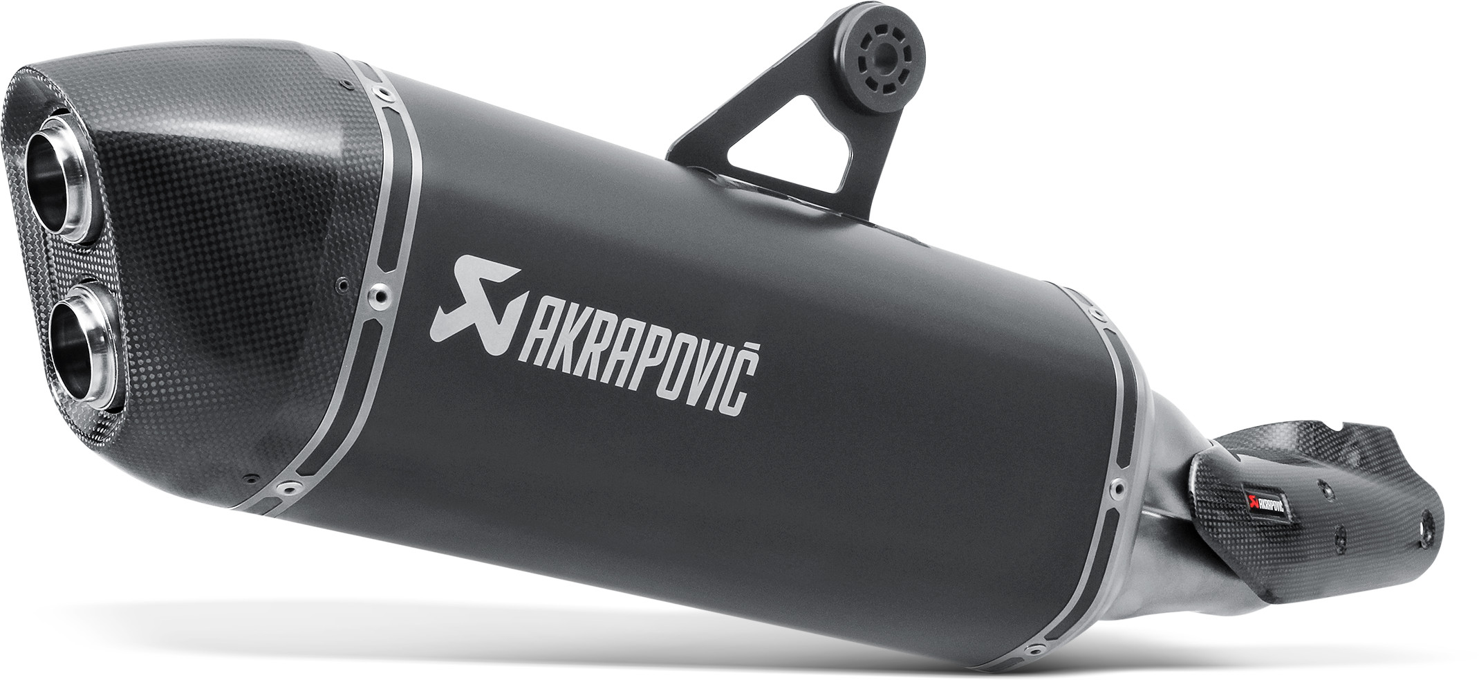 Black Titanium Slip On Exhaust - For 13-16 BMW R1200GS & Adventure - Click Image to Close
