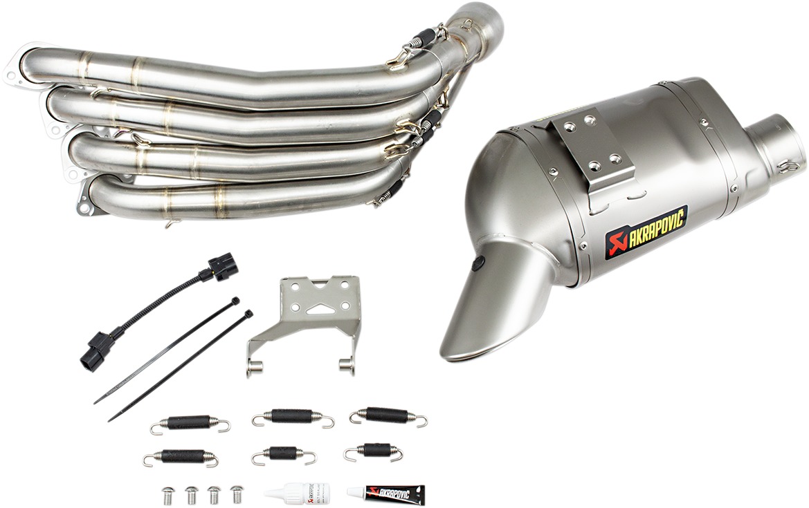 Titanium Racing Quad Outlet Full Exhaust - For 14-16 Honda CBR650F - Click Image to Close
