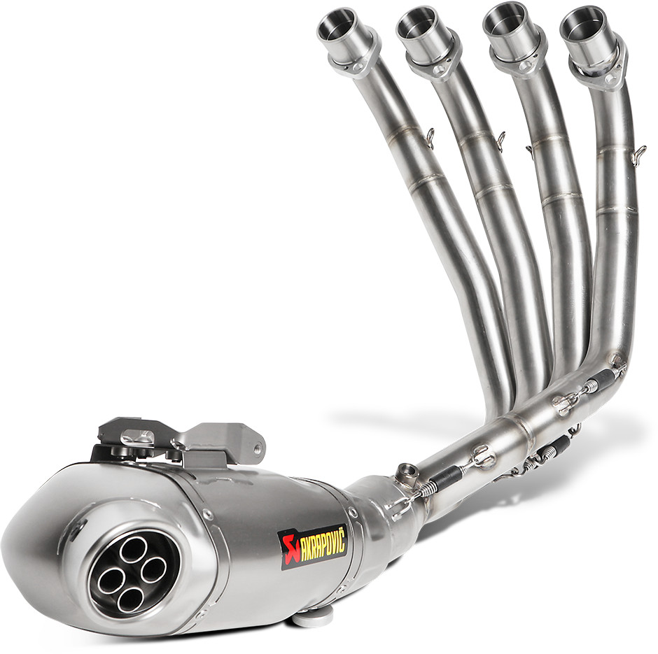 Titanium Racing Quad Outlet Full Exhaust - For 14-16 Honda CBR650F - Click Image to Close