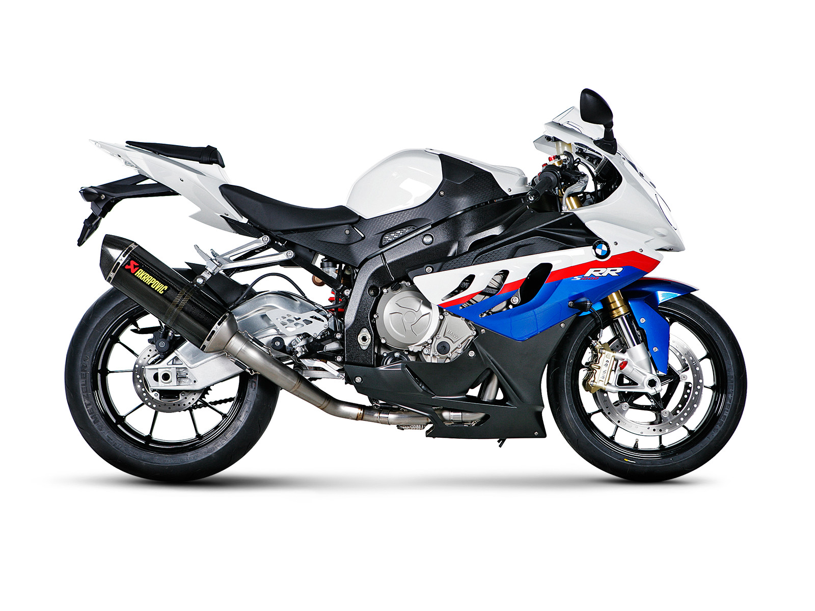Racing Carbon Fiber Full Exhaust - For 10-14 BMW S1000RR - Click Image to Close