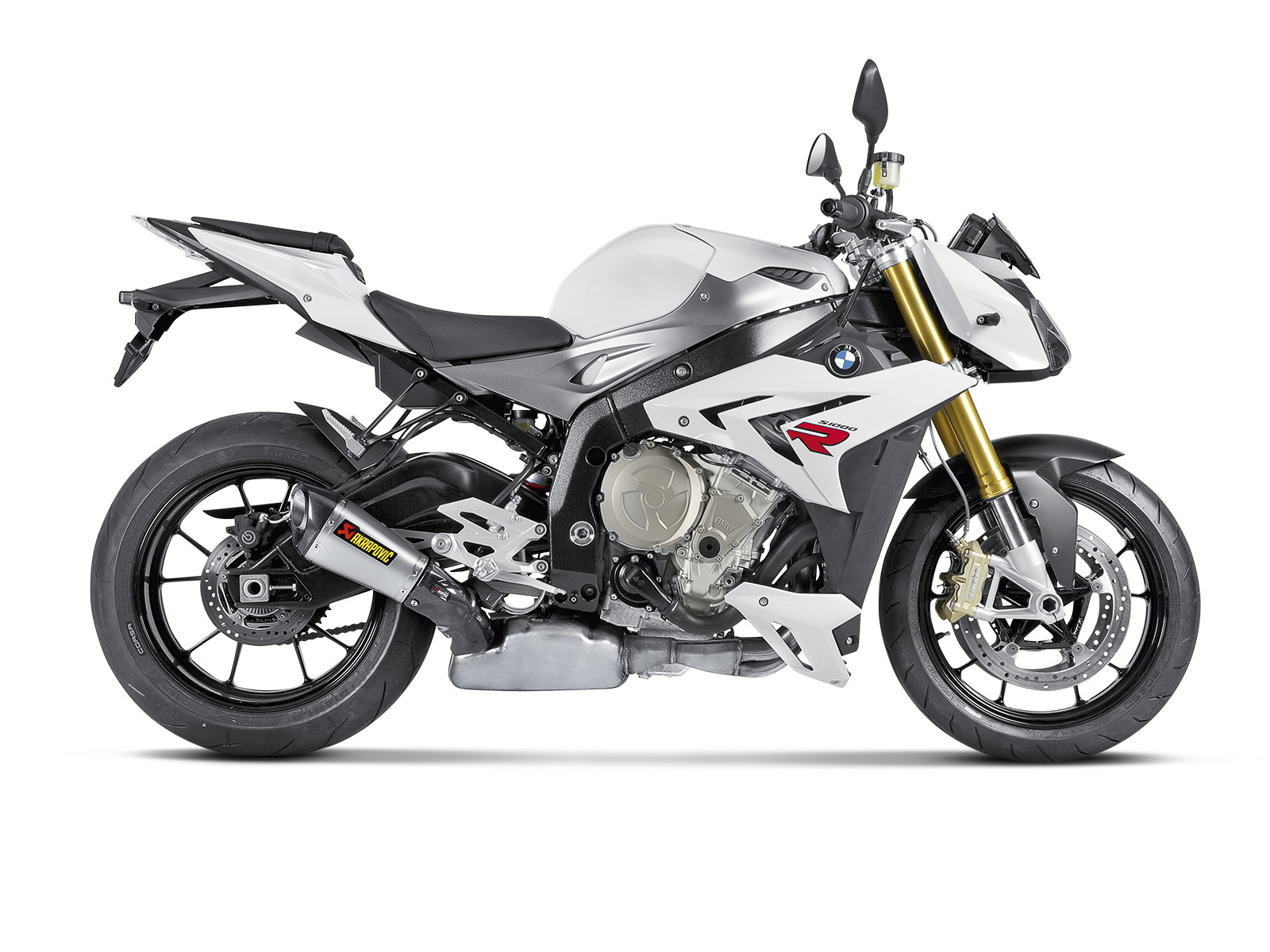 Titanium Slip On Exhaust - For 14-16 BMW S1000R & 10-14 S1000RR - Click Image to Close