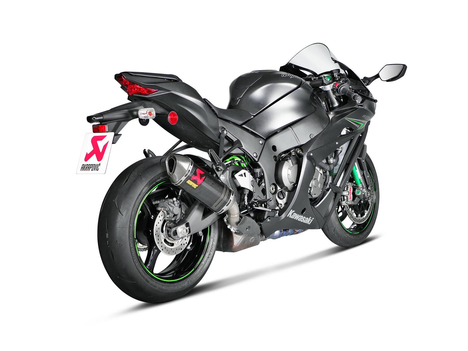 Carbon Fiber Slip On Exhaust - For Kawasaki ZX10R - Click Image to Close