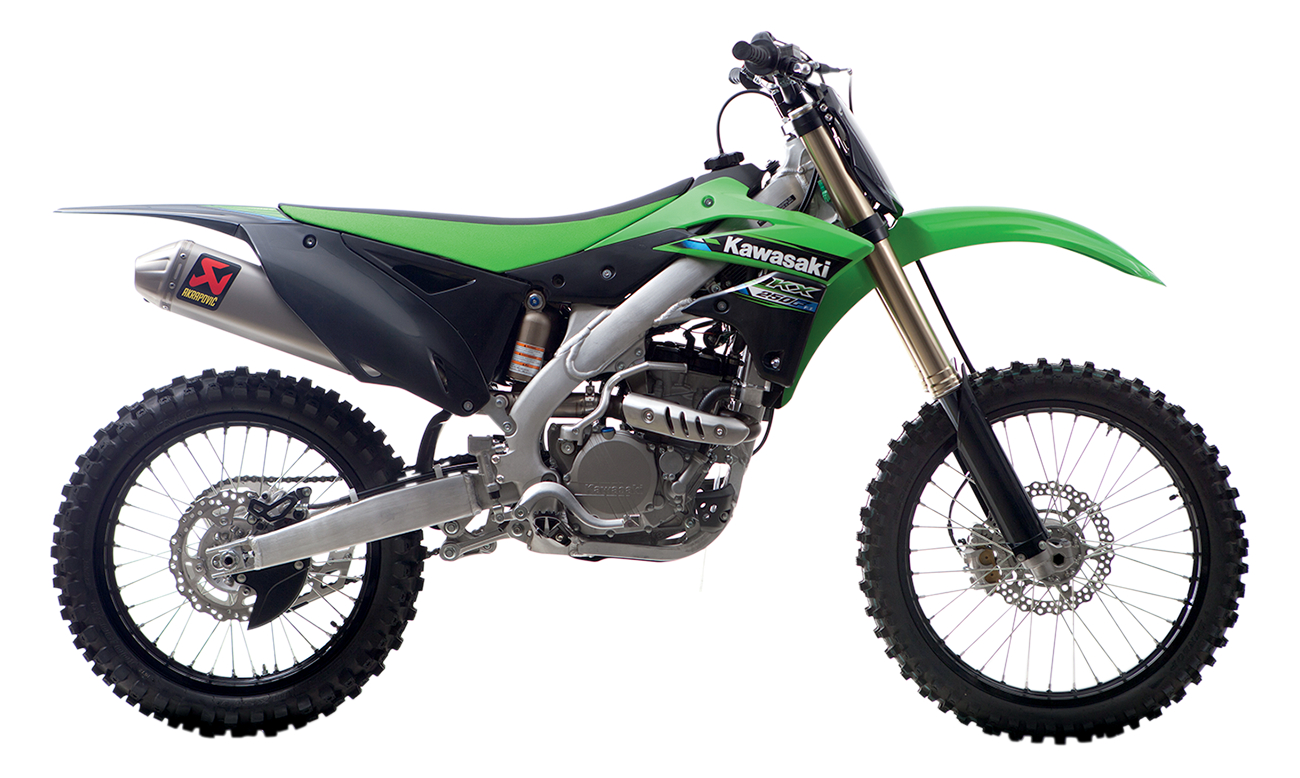 Titanium SA Slip On Exhaust - For 09-16 Kawasaki KX250F - Click Image to Close