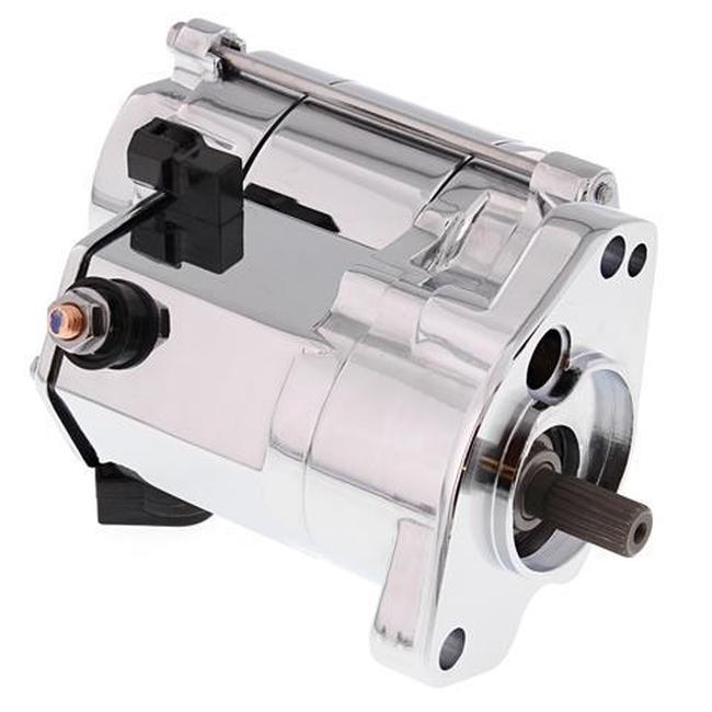 High Torque Starter 1.4Kw Chrome 10-32 Shaft - H-D Big Twin - Click Image to Close