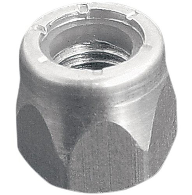 Woodys Big Nuts with Nyloc Insert 5/16in 1000 Pack Aluminum - Big nuts with nyloc insert, 5/16in, 1000 pcs, aluminum - Click Image to Close