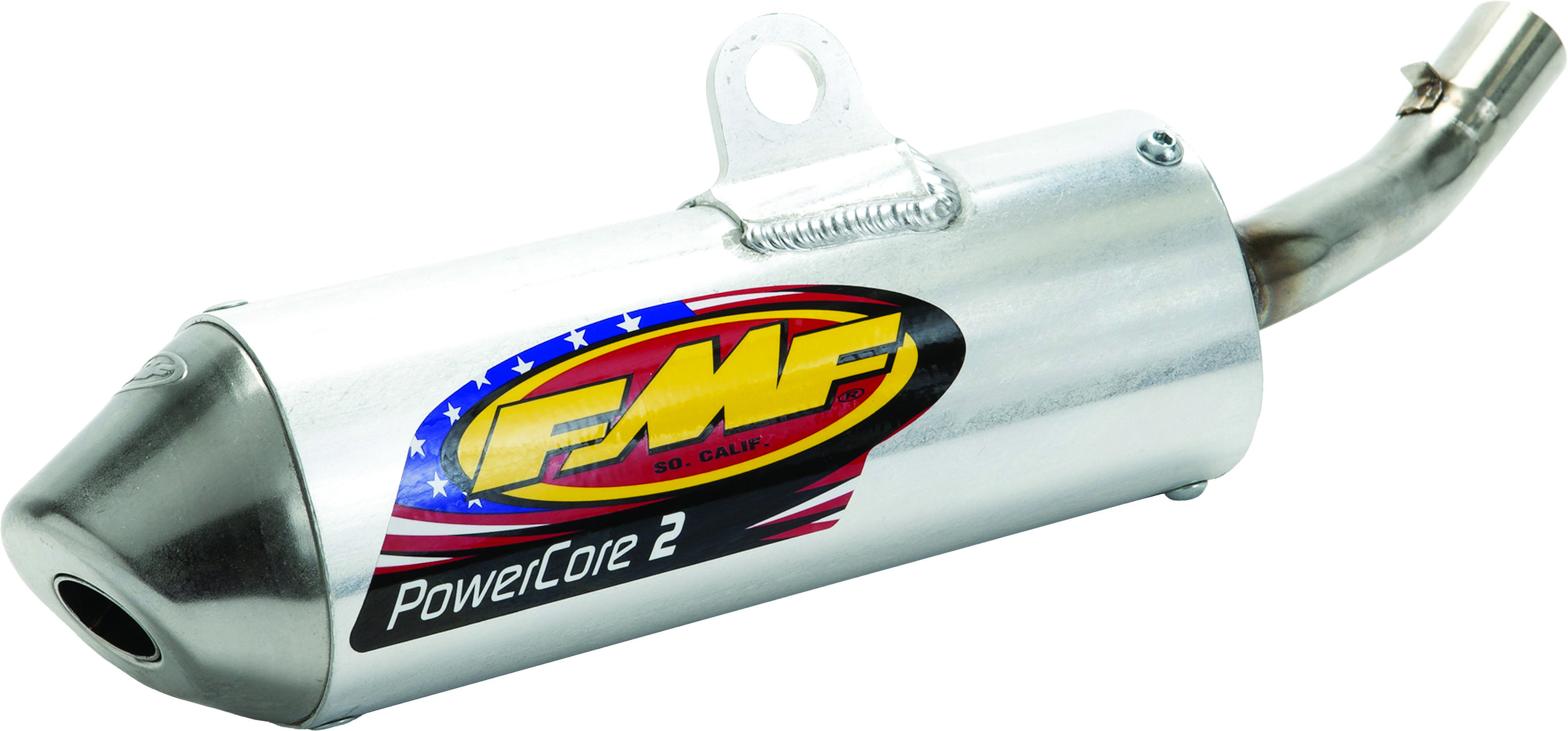 Silver Powercore 2 Slip On Silencer - For 18-21 KTM 85 SX Husqvarna TC 85 - Click Image to Close