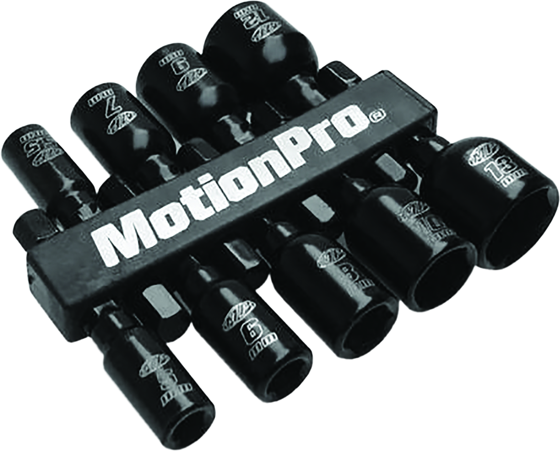 Motion Pro Magnetic Nut Driver Set Metric 9 Pc Black - Click Image to Close