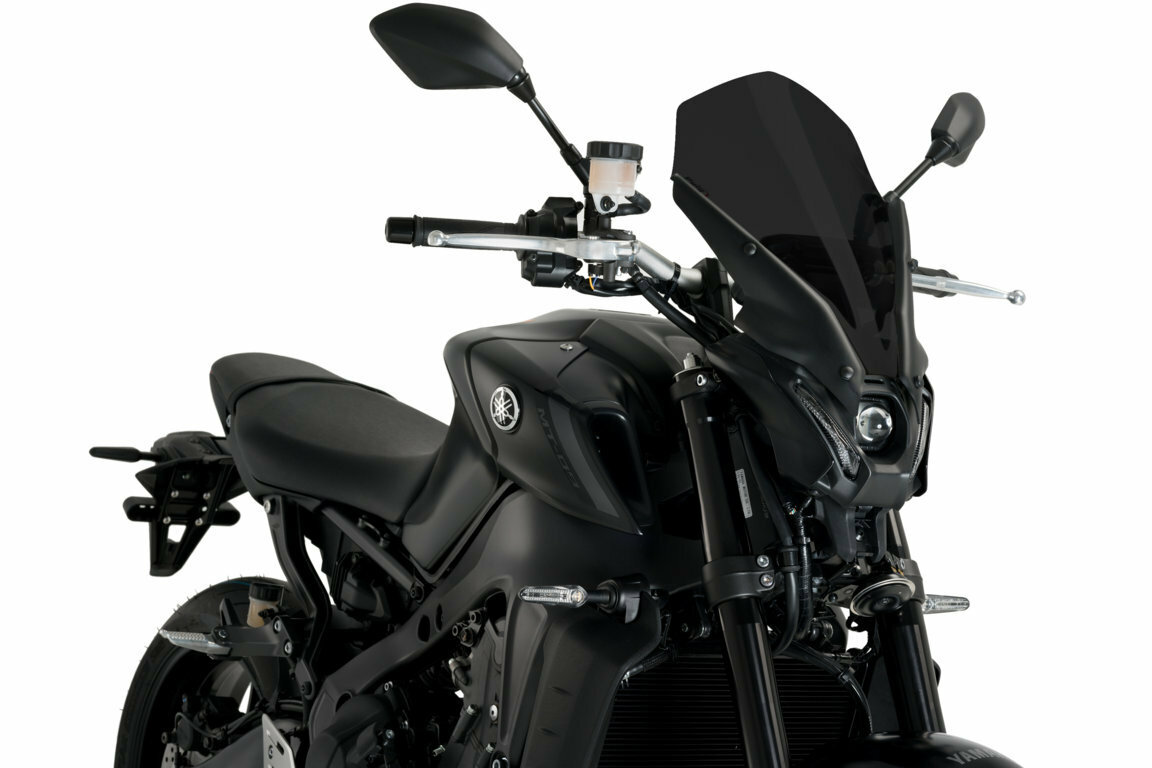 PUIG Naked New Gen Touring Windscreen Dark Smoke For Yamaha MT-09 2021-2023 - Click Image to Close