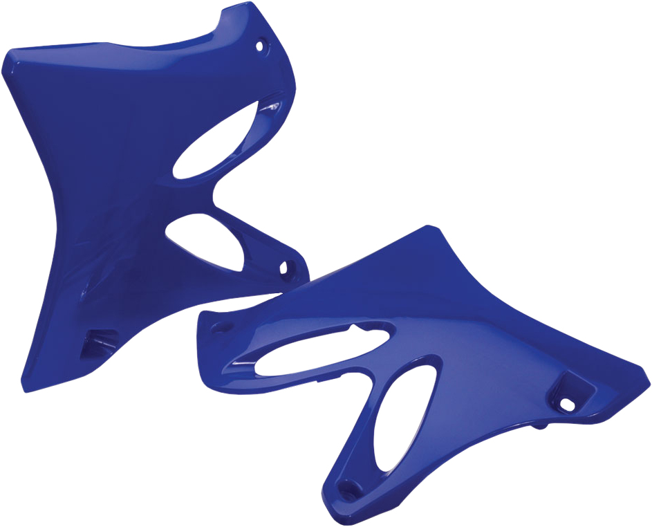 Radiator Shrouds - Blue - For 02-14 Yamaha YZ125 YZ250 - Click Image to Close