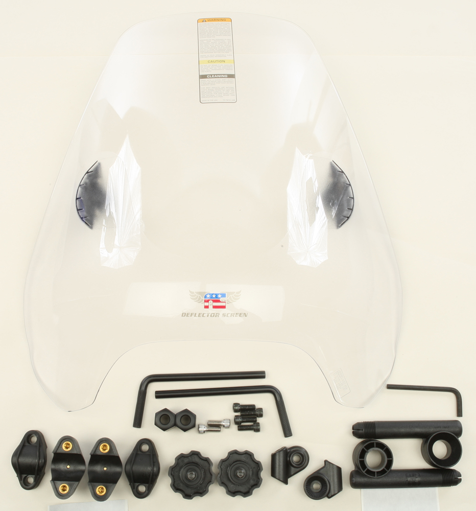 National Cycle Deflector Screen DX Clear 1" - Click Image to Close