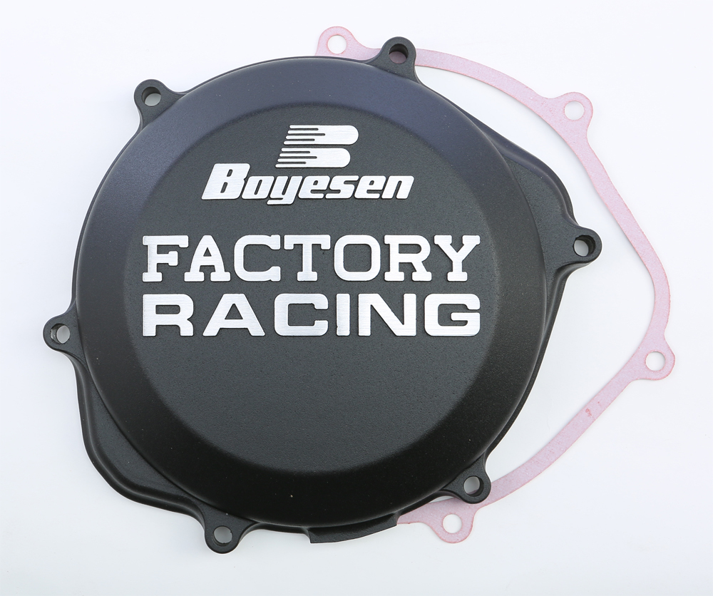 Factory Racing Clutch Cover - Black - For 02-09 Honda CRF450R TRX450R/ER - Click Image to Close