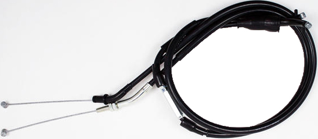 Black Vinyl Throttle Cable Set - 92-97 Yamaha XJ600 Diversion/Seca II - Click Image to Close
