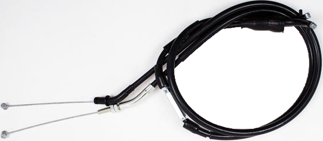 Black Vinyl Throttle Cable Set - For 92-97 Yamaha XJ600 Diversion/Seca II - Click Image to Close
