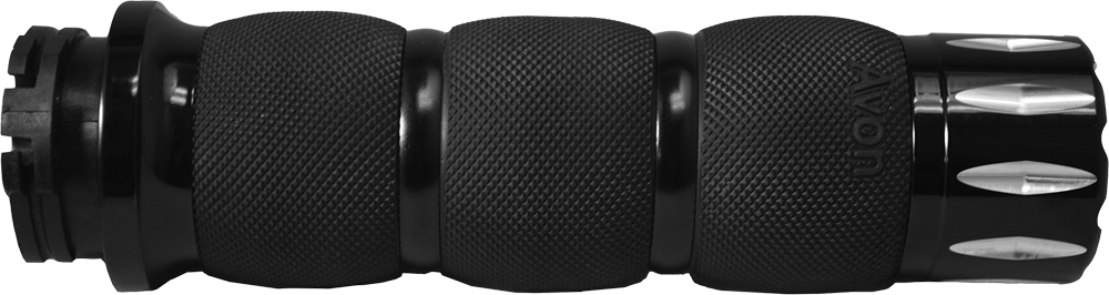 Air Cushion Grips Rival - Black - For 84-20 Harley-Davidson - Click Image to Close