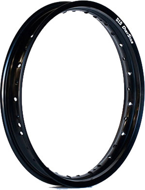Front Dirtstar Original Silver Rim 36 Hole Black - For Honda CR & CRF 125-500 - Click Image to Close