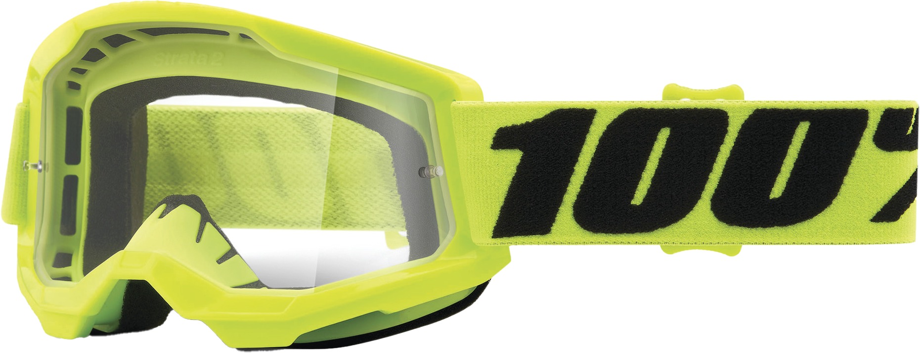 Strata 2 Yellow Junior Goggles - Clear Lens - Click Image to Close