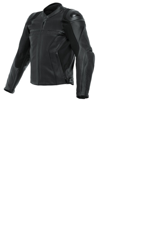 Dainese Racing 4 Perf Leather Jacket Black Size 48 - Click Image to Close