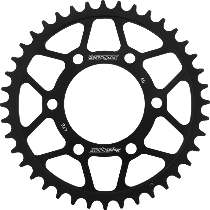 Steel Rear Sprocket 40T - Black - Click Image to Close