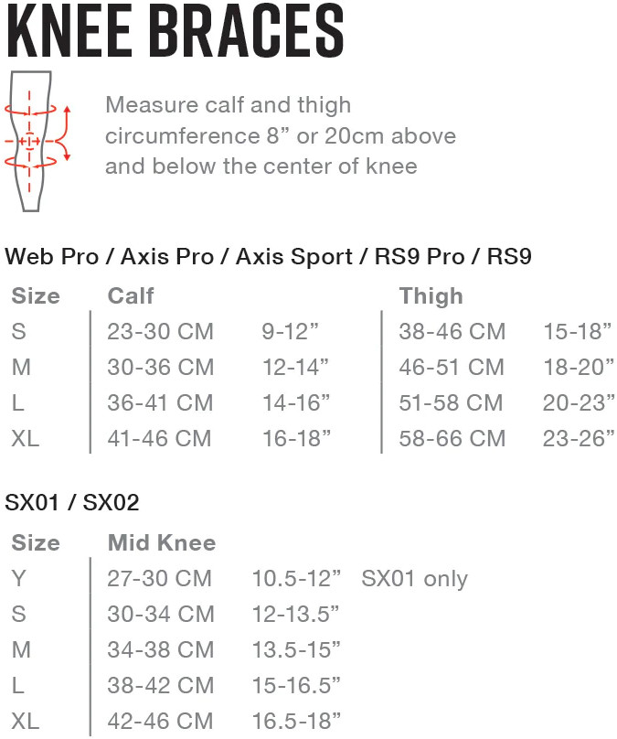 SX01 Knee Brace - Single, Black Youth - Click Image to Close