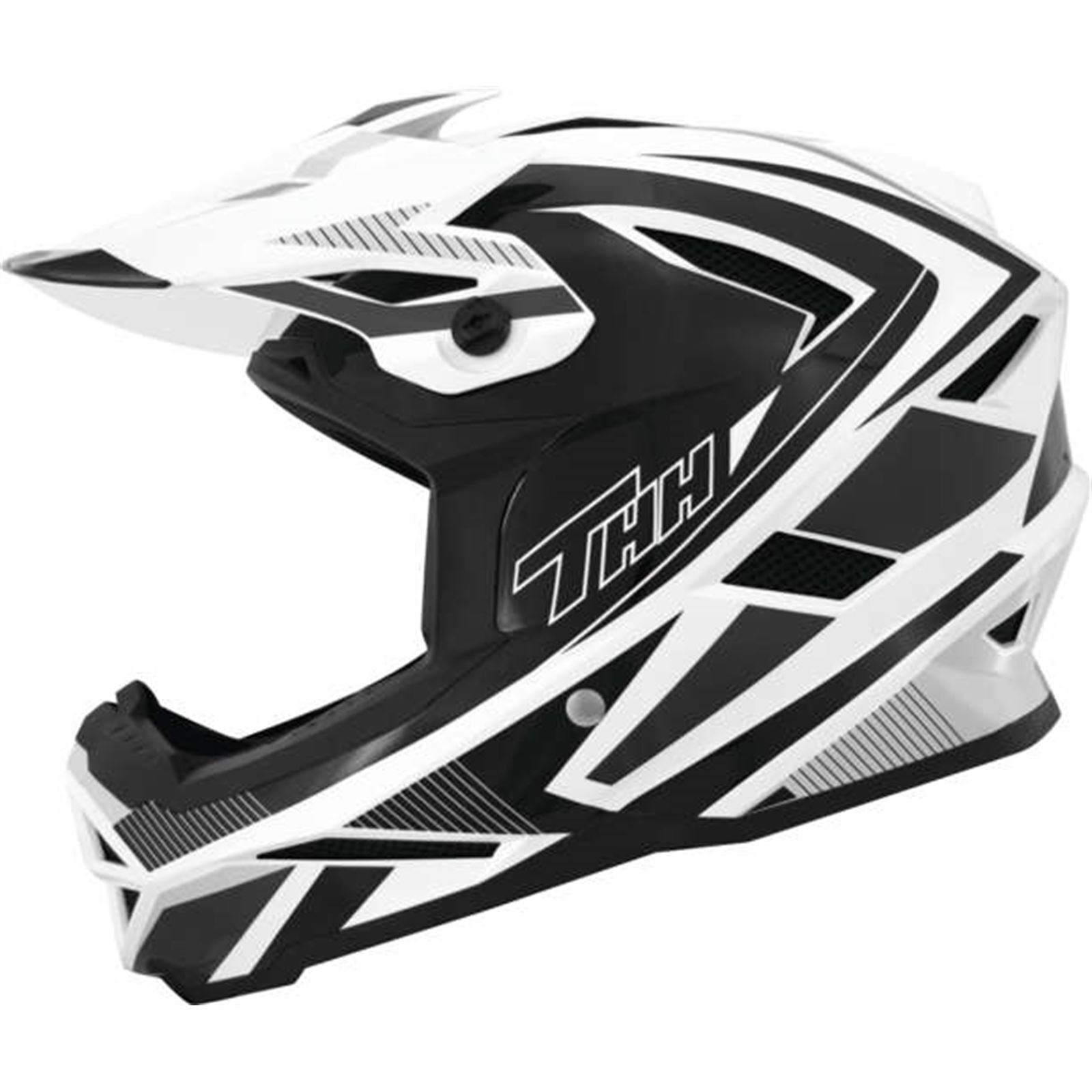 THH Helmets T-42 BMX Acceler Helmet Black/White XS - Click Image to Close