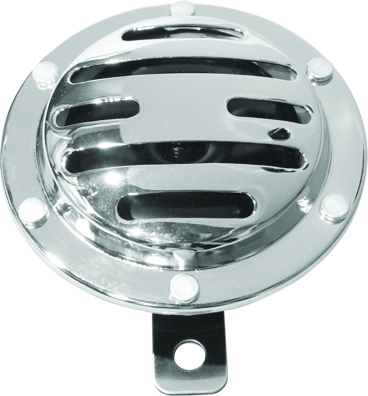 Biker's Choice Slotted Chrome Horn 12V Universal - Click Image to Close