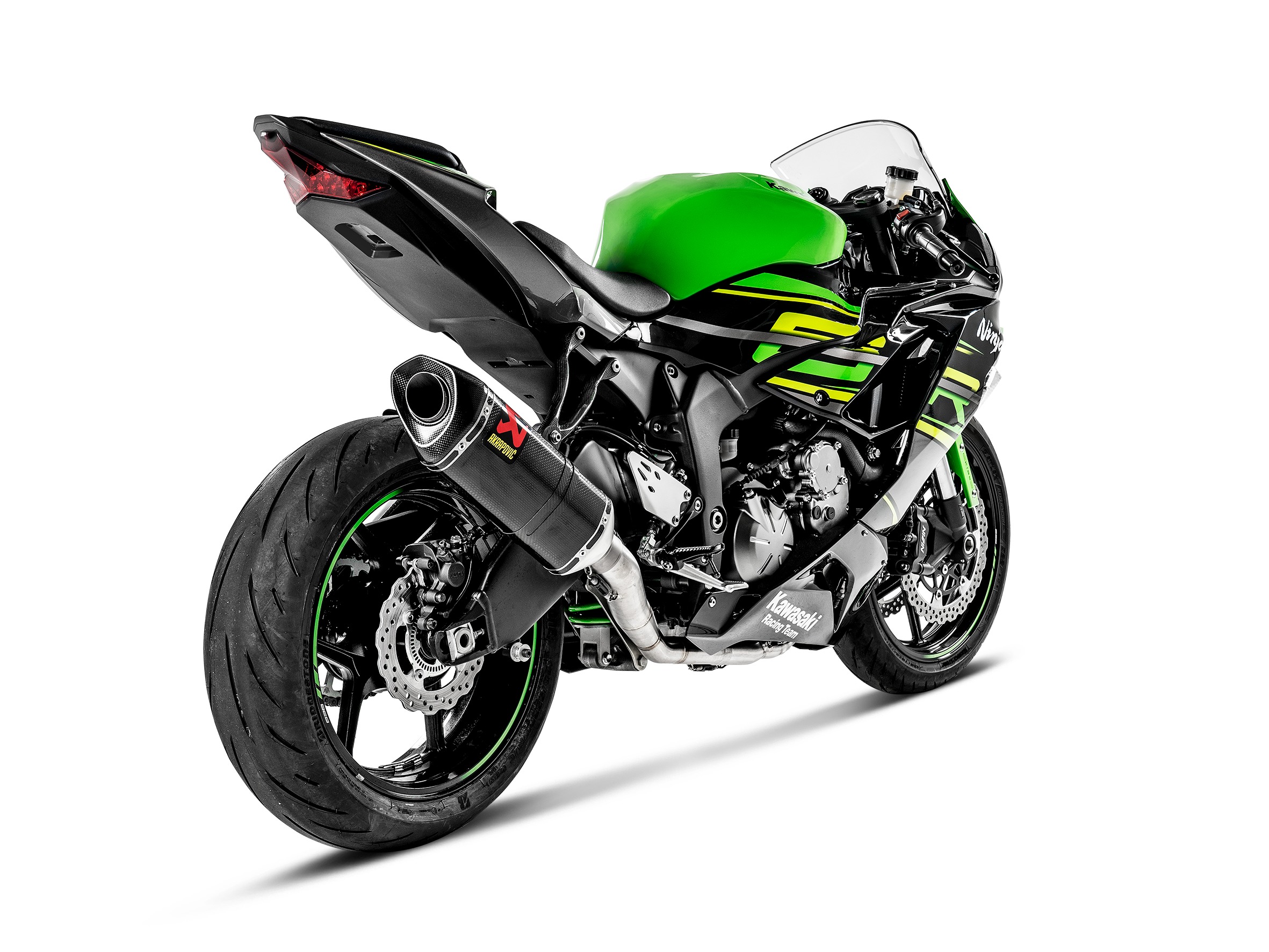 Racing Line Full Exhaust - S.S. / C.F. - For 09-20 Kawasaki ZX6R / ZX636 - Click Image to Close