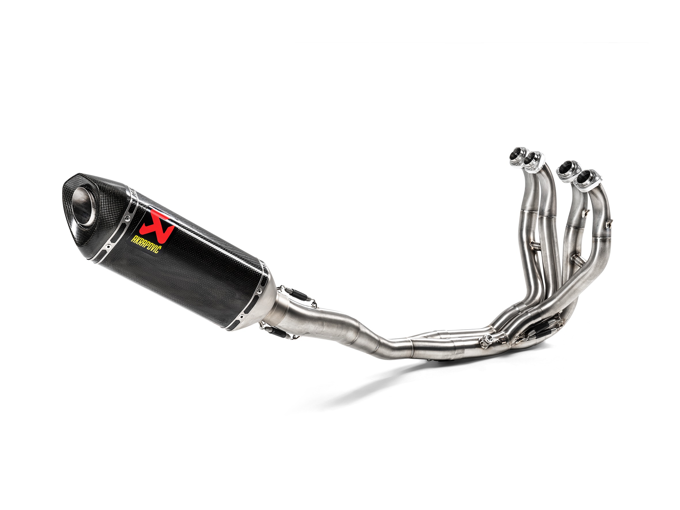 Racing Line Full Exhaust - S.S. / C.F. - For 09-20 Kawasaki ZX6R / ZX636 - Click Image to Close