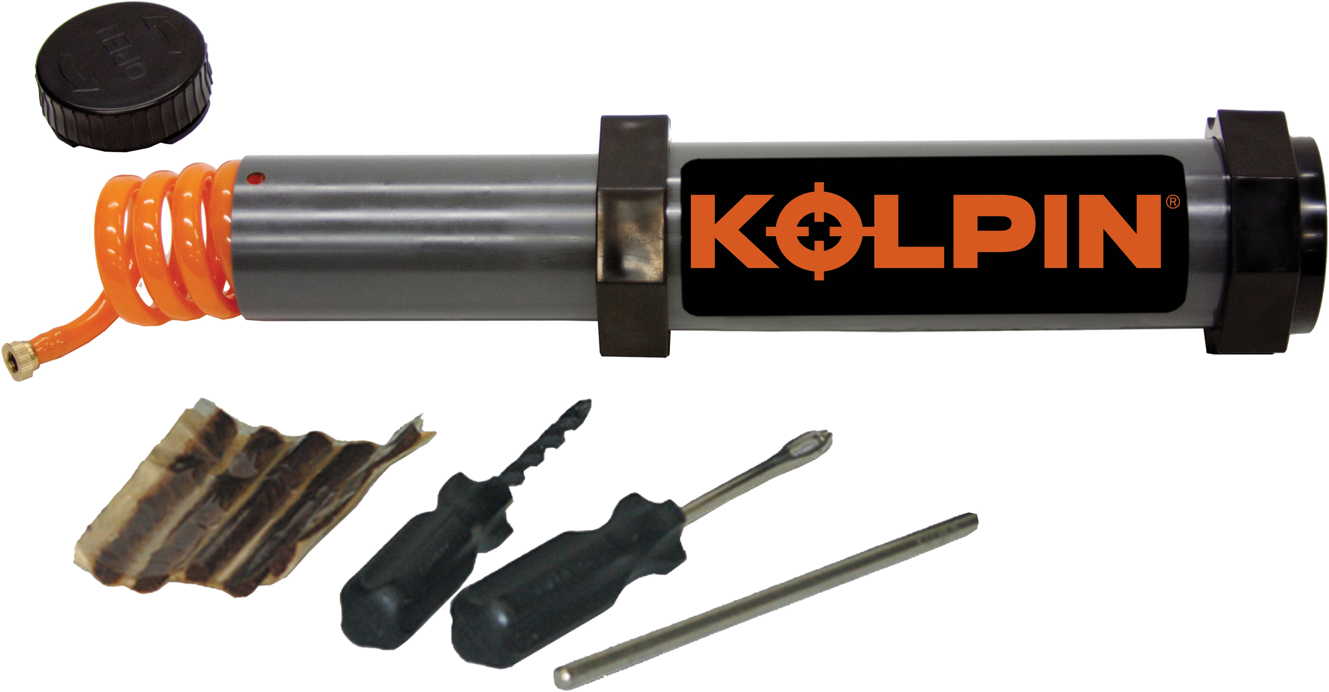 Kolpin Flat Tire Pack Universal Tire Repair Kit - Universal tire repair kit for flat tires - Click Image to Close