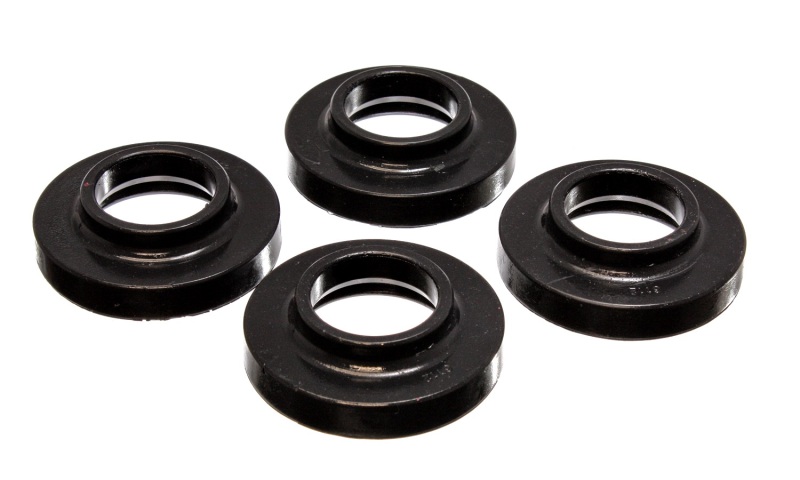 Black Coil Spring Isolator Set - For 97-06 Jeep Wrangler TJ / 84-01 Cherokee - Click Image to Close