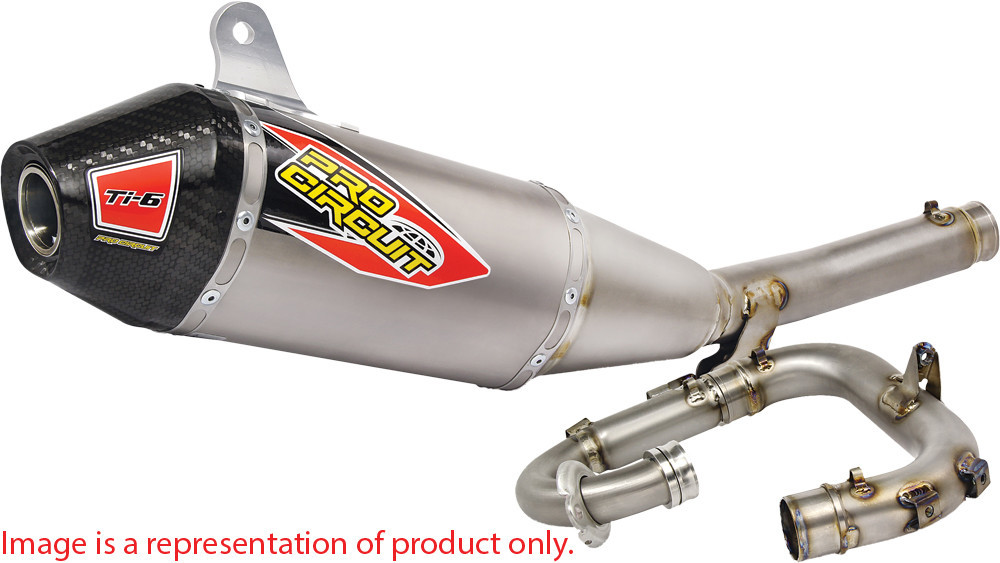 Ti-6 Full Exhaust W/Carbon Cap - For 19-20 YZ250F - Click Image to Close