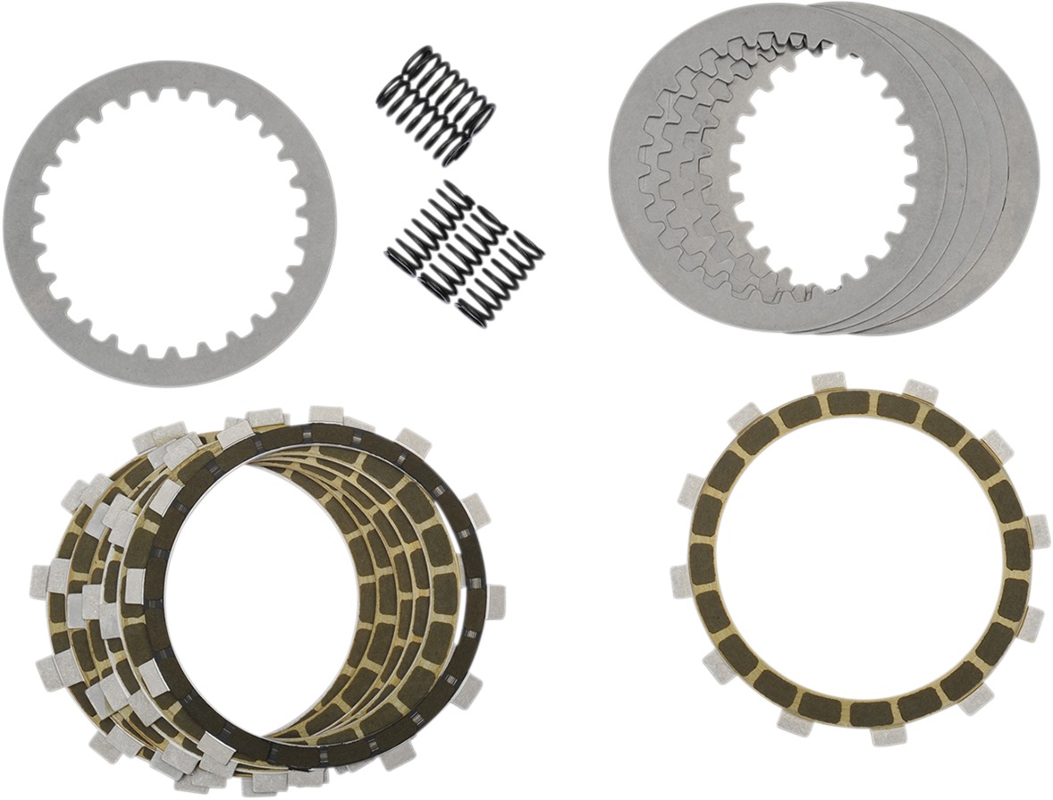 Carbon Fiber Complete Clutch Kit w/ Steels & Springs - For 06-07 Suzuki GSXR600 - Click Image to Close