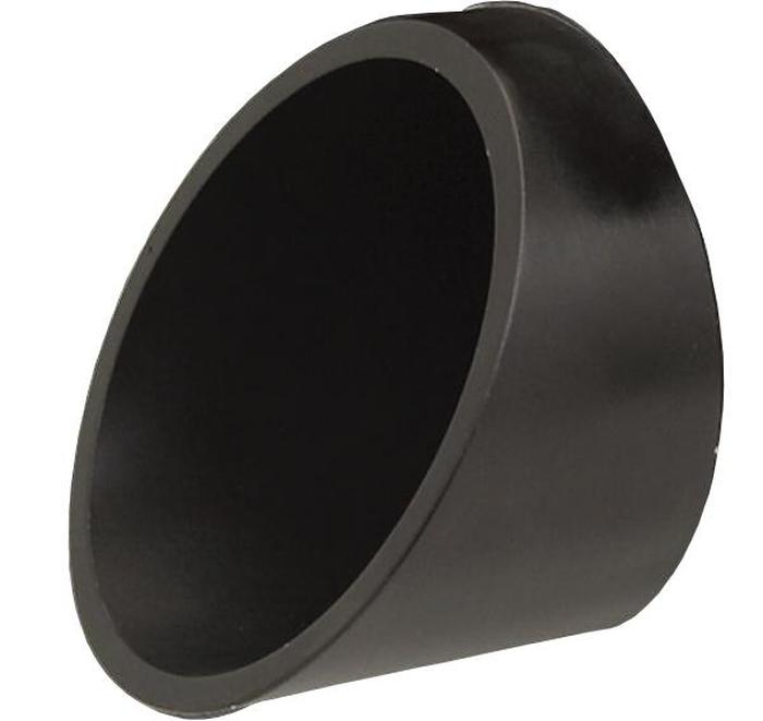 Bassani B1 Black Slash Cut End Cap For 4" Mufflers - Click Image to Close