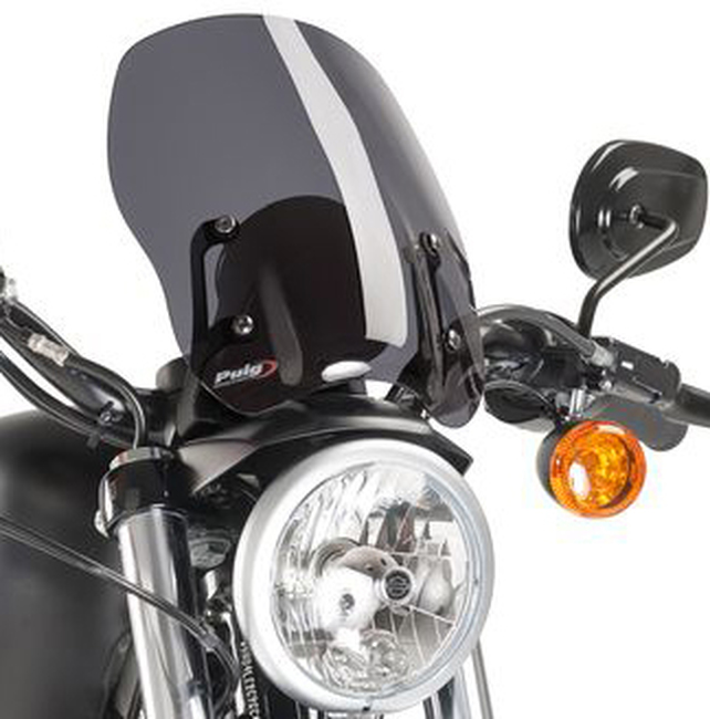 NNG Windshield Dark Smoke - For Harley Davidson Sportster - Click Image to Close