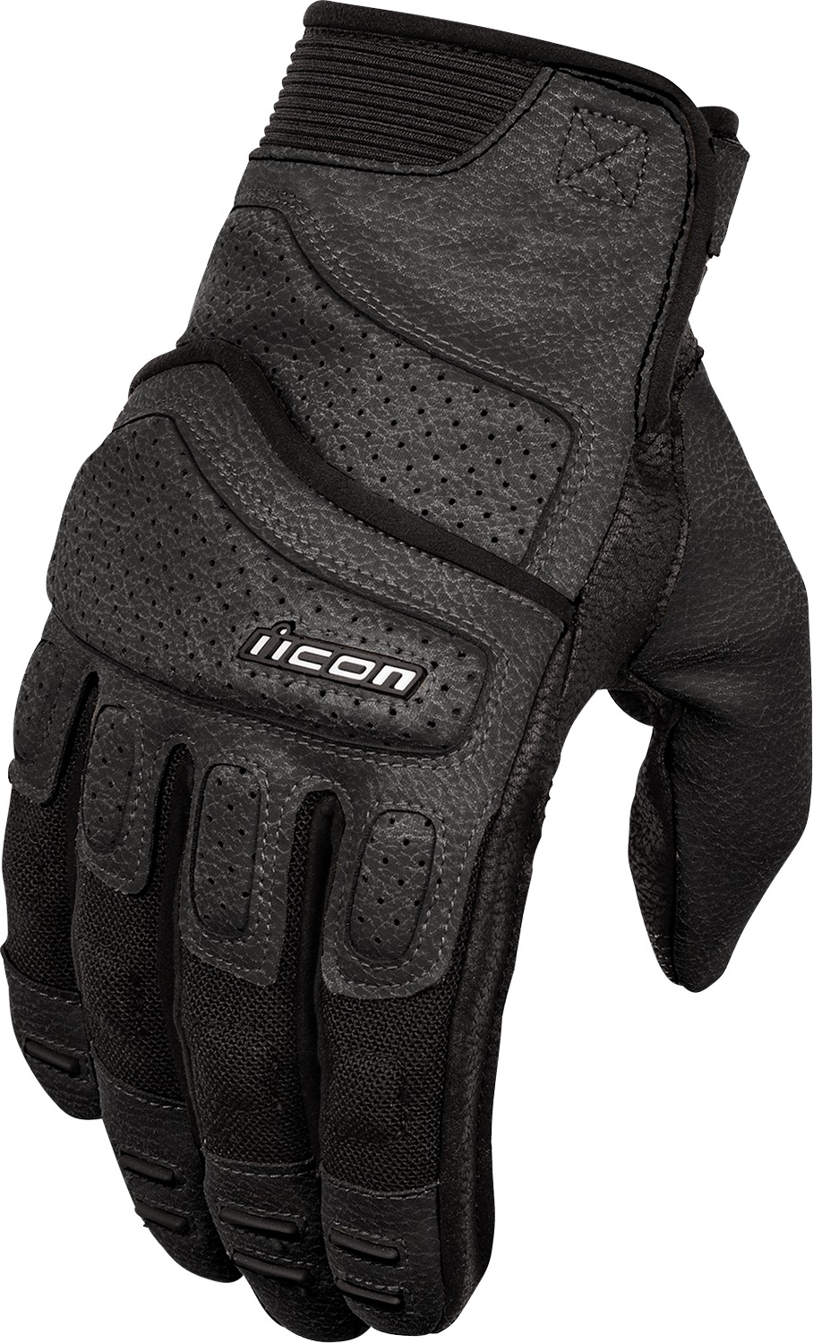 ICON Women's Superduty3 Gloves Black XS - Street and motocross gloves for women, Black, XS - Click Image to Close