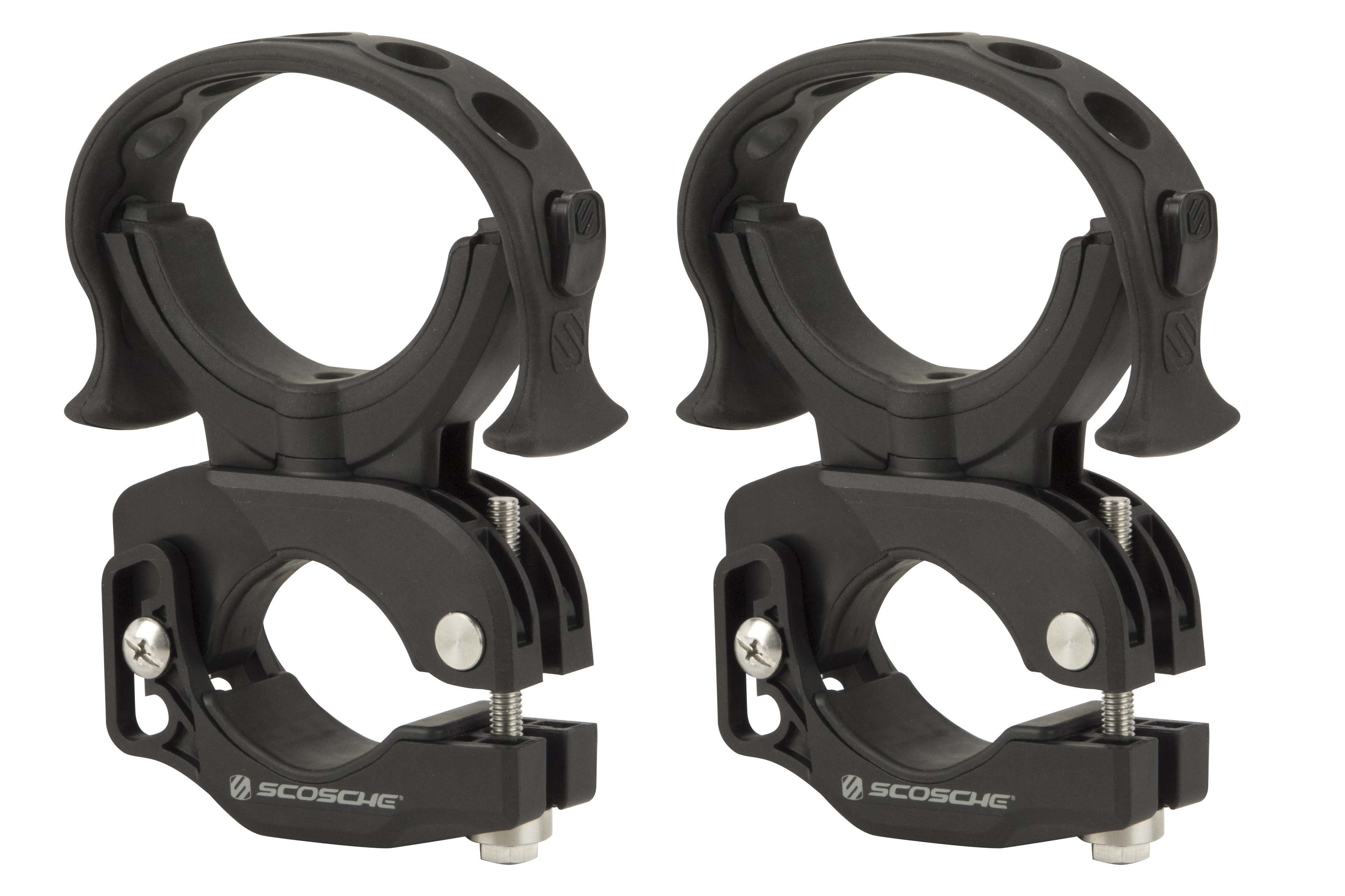Scosche Terra Bottle Mount Large Black Pair Universal - Universal large bottle or fire extinguisher mount pair - Click Image to Close